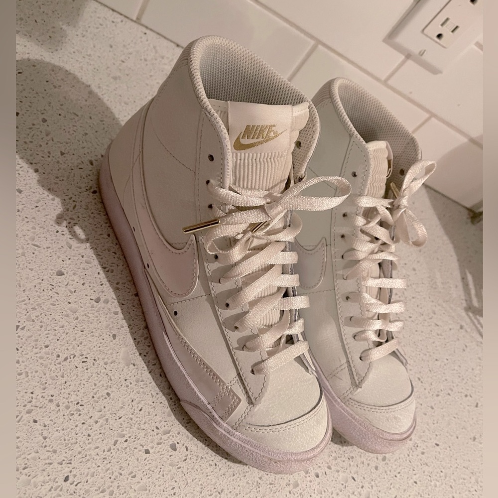 Nike White High-Top Sneakers